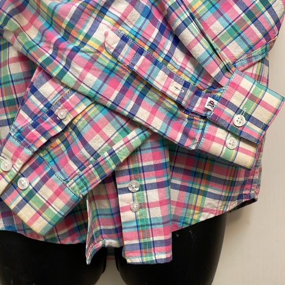 Women’s size, medium, cruel girl, cowgirl button-down, long sleeve plaid‎ shirt. - Picture 4 of 6